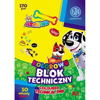 Blok techniczny Astrino ASTRAPAP A3 mix 170g 10k Astrapap (106021015)