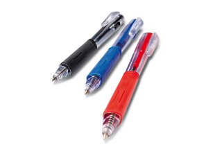 Długopis olejowy BK437 wkład czerwony 0,27mm Pentel