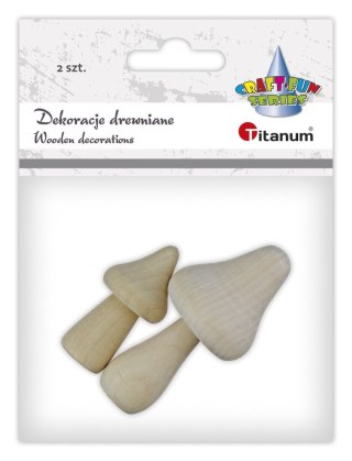 Ozdoba drewniana Craft-Fun Series grzybki Titanum (25BJ033138)
