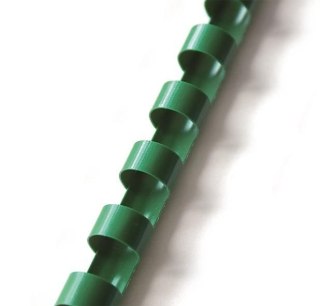 Grzbiety do bindowania A4 zielony plastik śr. 6mm Argo (405065)