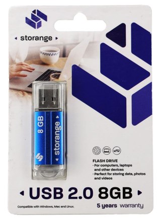 Pendrive Blue 8GB Storange (STORANPEN8GBBLUE2.0)