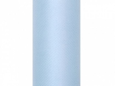 Tiul gładki 3x9 [mm x m] błękitny Partydeco (TIU30-011)