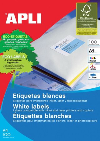 Etykieta samoprzylepna A4 Apli