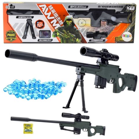 Karabin Snajperski Replika AWM Stojak Kulki Wodne Żelowe 80cm Lean (24831)