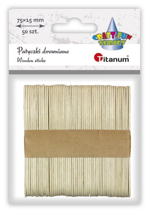Ozdoba drewniana Craft-Fun Series Patyczki naturalne Titanum (171502)