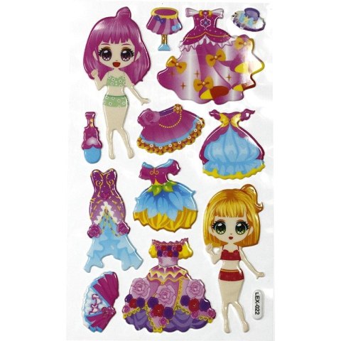 Naklejka (nalepka) Craft-Fun Series lalki i stroje Titanum (LXE-022)
