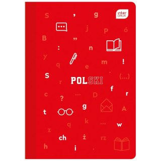 Zeszyt tematyczny Język polski A5 60k. 70g linia Interdruk