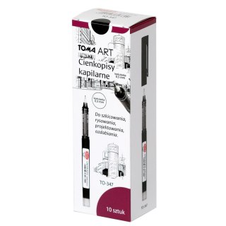 Cienkopis czarny wkład czarny 0,5mm 1kol. Toma (to-347)