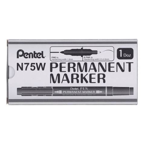 Foliopis dustronny wkład czarny mixmm Pentel (N75W-AE)