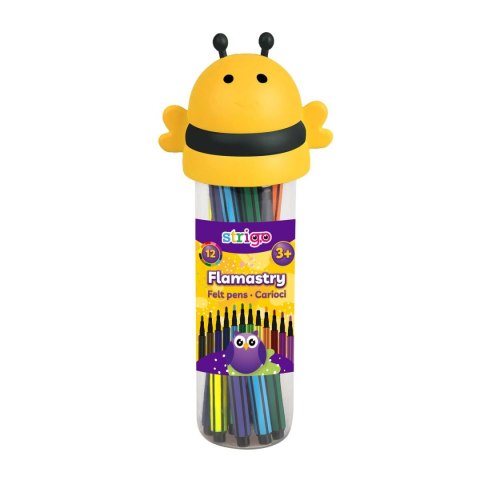 Flamaster 12K Pszczółka 5902315575912 12 kol. Strigo (SSC289)