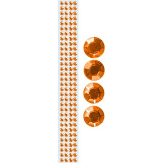 Taśma ozdobna Craft-Fun Series samoprzylepna z kryształkamix1 [mm x m] pomarańczowa Titanum (TZ022-1)