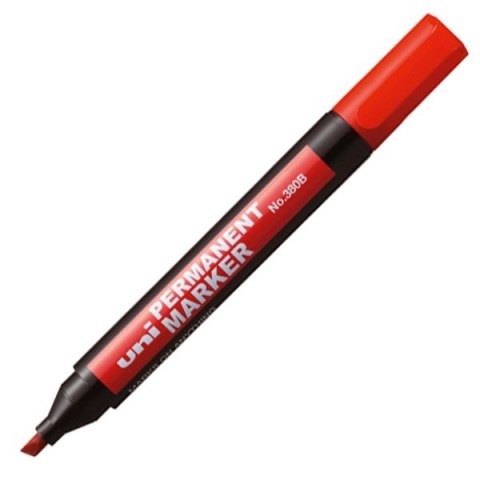 Marker permanentny wkład czerwony 1,0-3,0mm okrągła końcówka Uni (NO-320F)