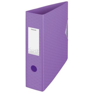 Segregator dźwigniowy polyfoam Colour Breeze A4 82mm lawendowy Esselte (628428)