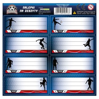 Naklejka na zeszyt Piłka [mm:] 160x160 Derform (NNZPI19)