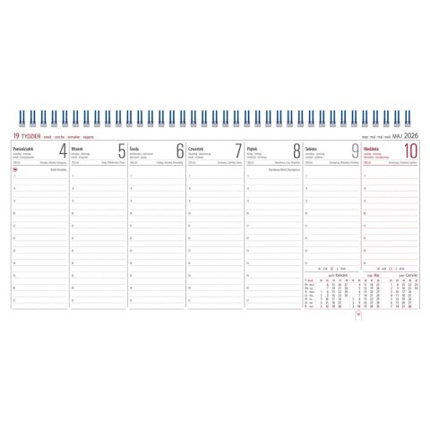 Kalendarz biurkowy MANAGER biurkowy 320mm x 150mm Wydawnictwo Telegraph