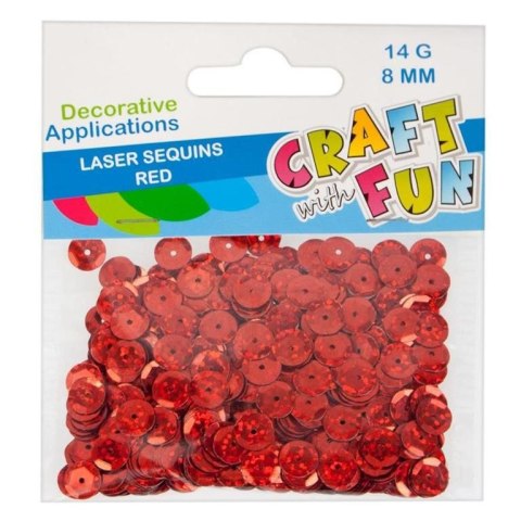 Cekiny czerwony koralowy Craft with Fun (439336)