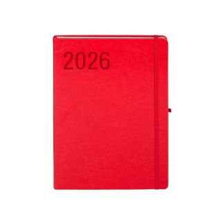 Kalendarz książkowy (terminarz) 2026 FORMALIZM TDW A4 Antra (CZERWONY)
