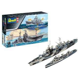 Model do sklejania Zestaw upominkowy Statki Pacific Warriors 1/700 Cobi (REV-05644)