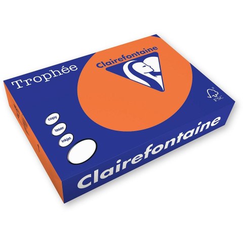 Papier kolorowy A3 mandarynkowy 80g [mm:] 297x420 Trophee (xca31880)