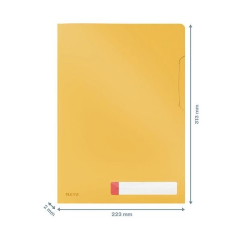 Koszulki na dokumenty Cosy A4 kolor: żółty Leitz (47080019)